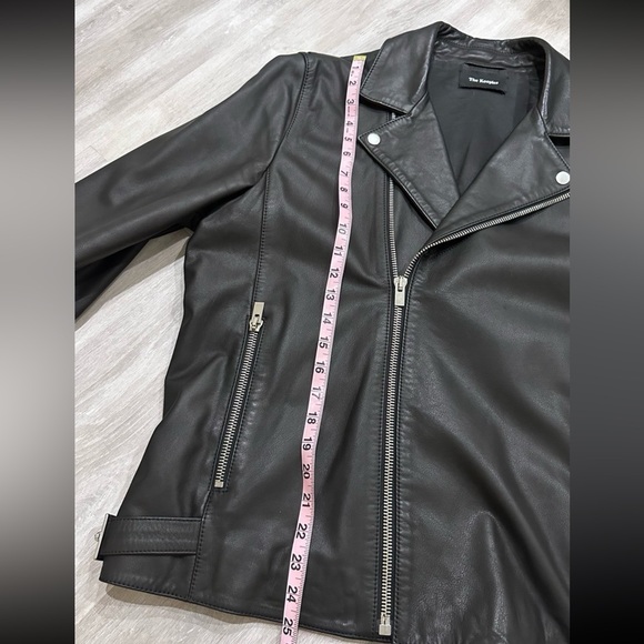 The Kooples Biker Leather Jacket Men Large Black - Picture 4 of 8